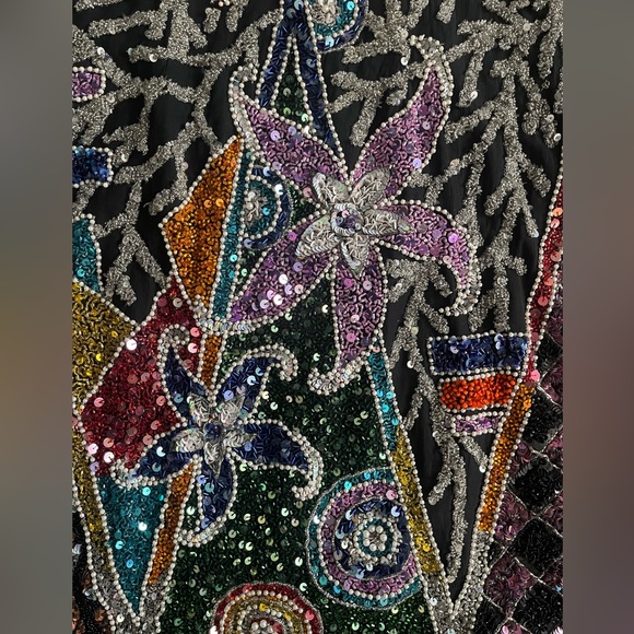 Vintage embellished beaded dress - Picture 6 of 12
